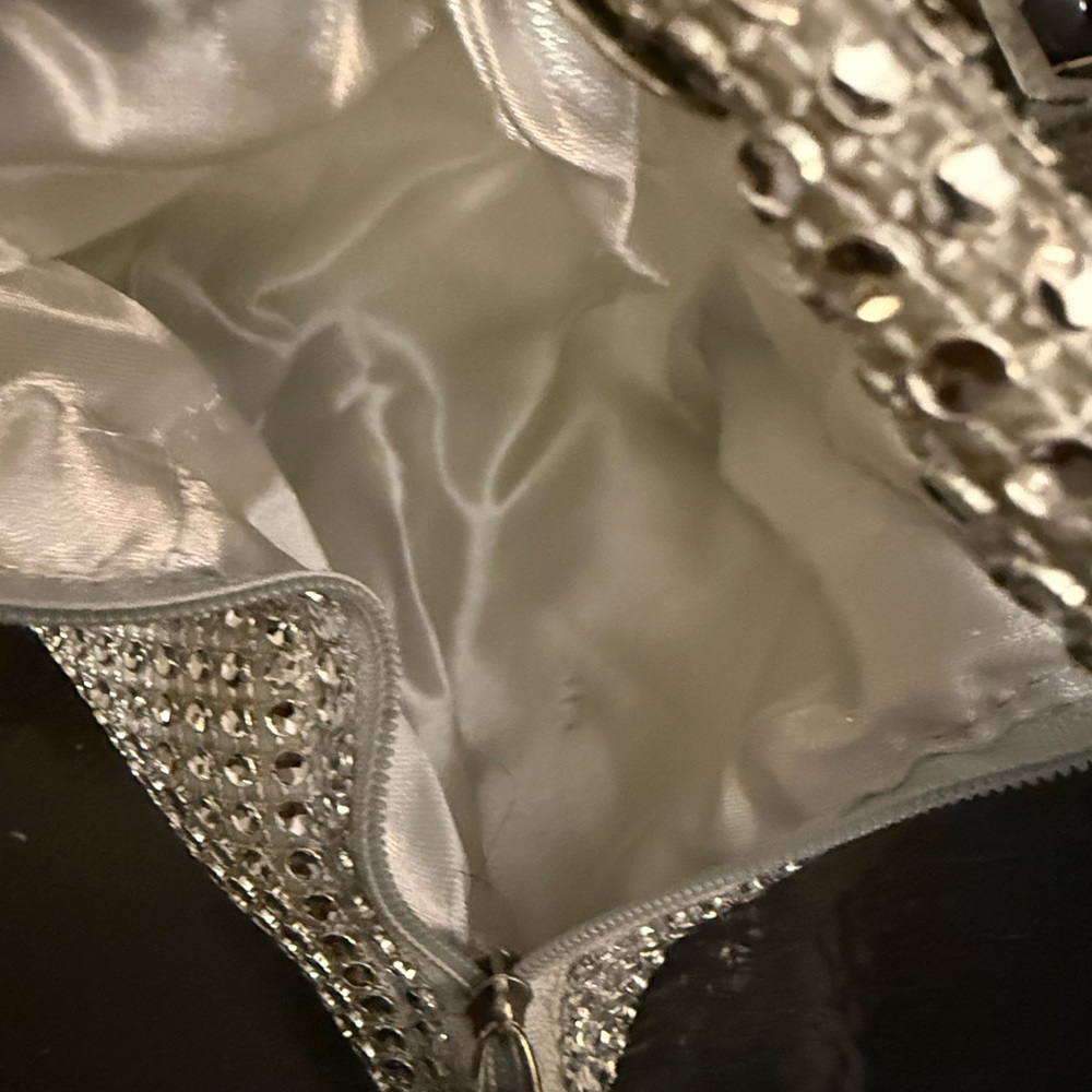 Silver Rhinestone Women's Bag - Picture 4 of 4